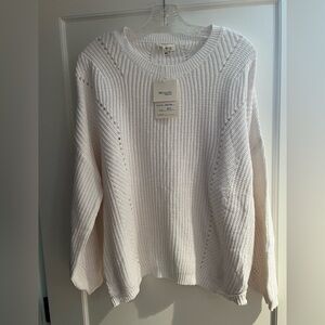 Miracle White Knit Sweater M/L